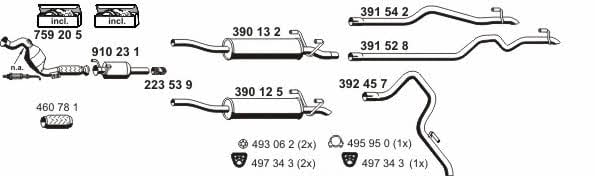  040737 Exhaust system 040737