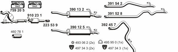 Ernst 040737 Exhaust system 040737