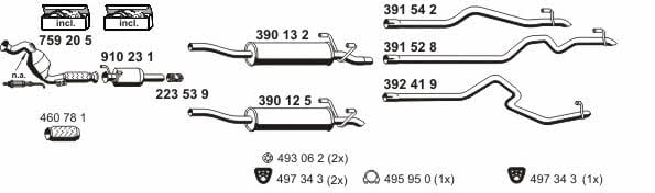 040738 Exhaust system 040738