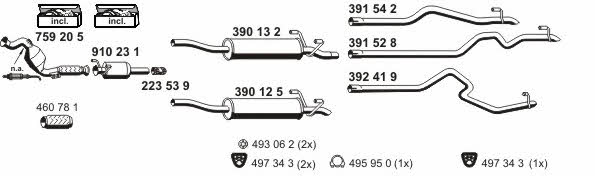 Ernst 040738 Exhaust system 040738