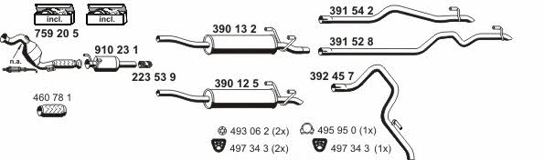 040739 Exhaust system 040739