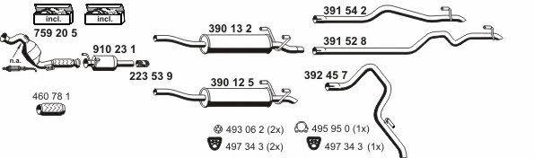 Ernst 040739 Exhaust system 040739