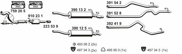  040743 Exhaust system 040743