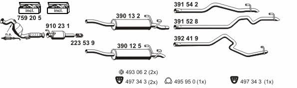 Ernst 040743 Exhaust system 040743