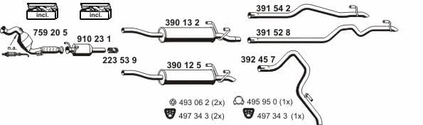  040744 Exhaust system 040744