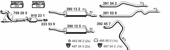 Ernst 040744 Exhaust system 040744