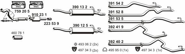 Ernst 040747 Exhaust system 040747