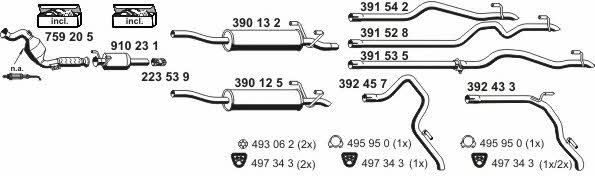  040755 Exhaust system 040755