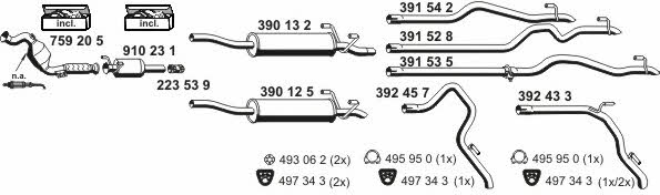 Ernst 040755 Exhaust system 040755