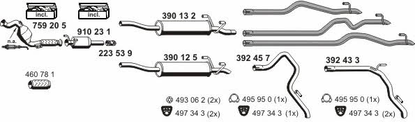 Ernst 040761 Exhaust system 040761