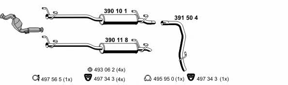  040770 Exhaust system 040770