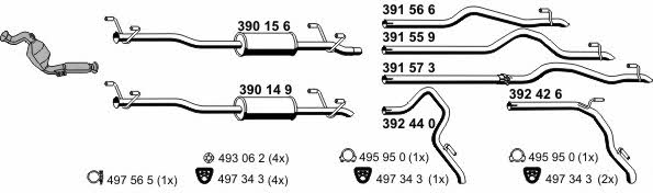 Ernst 040797 Exhaust system 040797