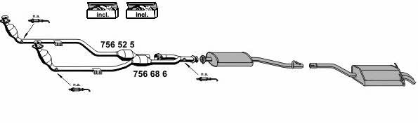  040840 Exhaust system 040840