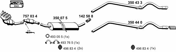  040841 Exhaust system 040841