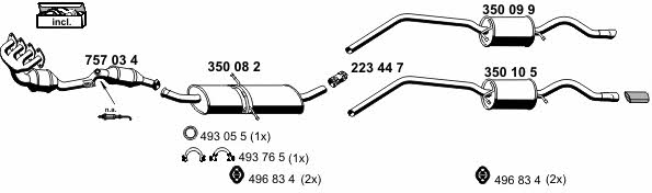  040851 Exhaust system 040851