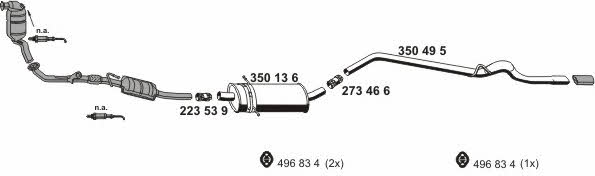  040854 Exhaust system 040854