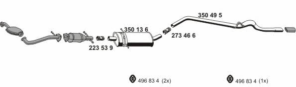  040855 Exhaust system 040855