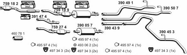  040857 Exhaust system 040857