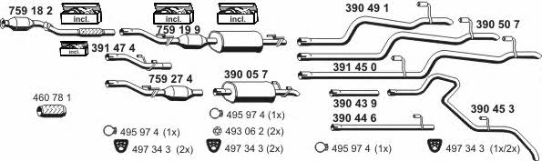  040859 Exhaust system 040859