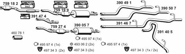  040861 Exhaust system 040861