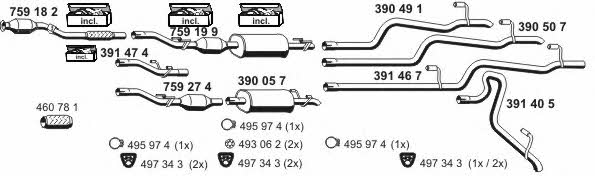  040862 Exhaust system 040862