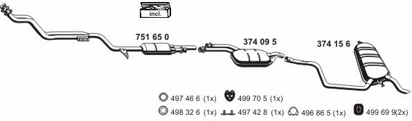  040883 Exhaust system 040883