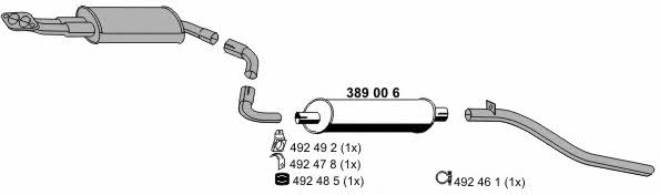  040892 Exhaust system 040892