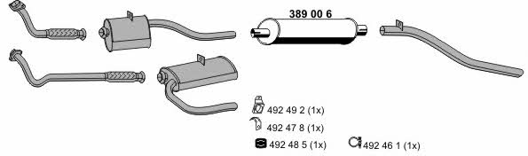 Ernst 040895 Exhaust system 040895