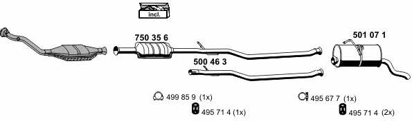  080056 Exhaust system 080056