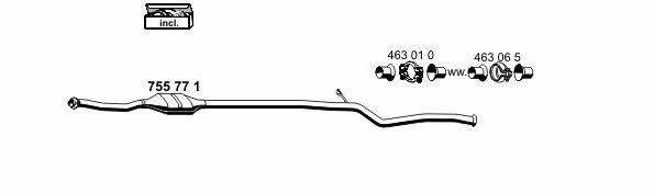  080087 Exhaust system 080087