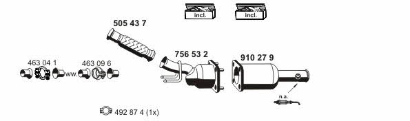 Ernst 080138 Exhaust system 080138