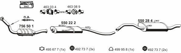  080139 Exhaust system 080139
