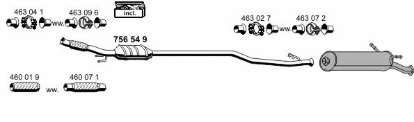 Ernst 080142 Exhaust system 080142