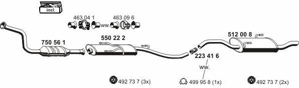  080146 Exhaust system 080146