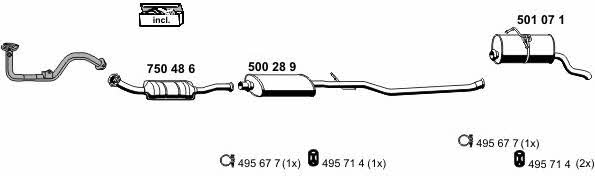 Ernst 080158 Exhaust system 080158