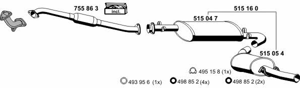  080169 Exhaust system 080169