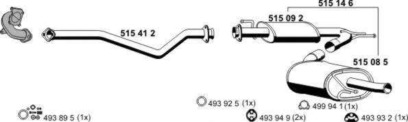 Ernst 080245 Exhaust system 080245