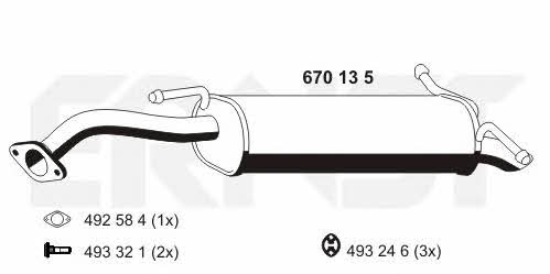 Ernst 670135 End Silencer 670135