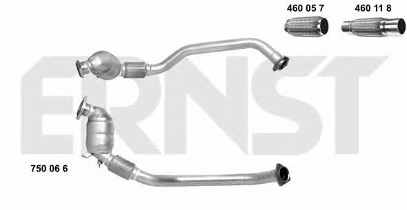 Ernst 750066 Catalytic Converter 750066