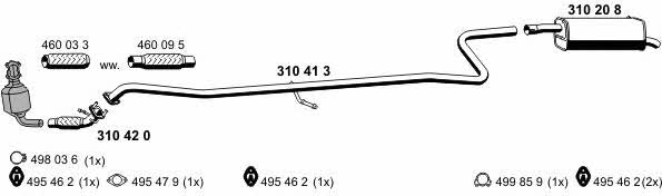  150063 Exhaust system 150063