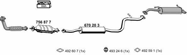  150090 Exhaust system 150090