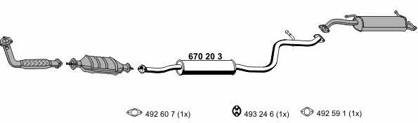 Ernst 150125 Exhaust system 150125