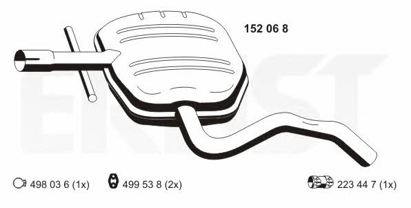 Ernst 152068 Central silencer 152068