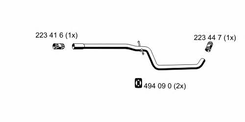 Ernst 155410 Exhaust pipe 155410