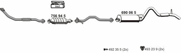  160050 Exhaust system 160050