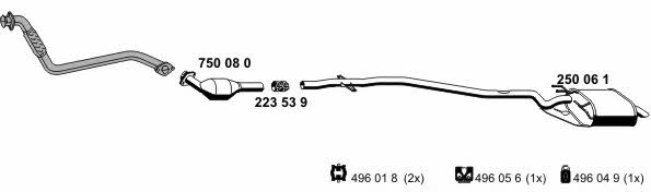 Ernst 020370 Exhaust system 020370