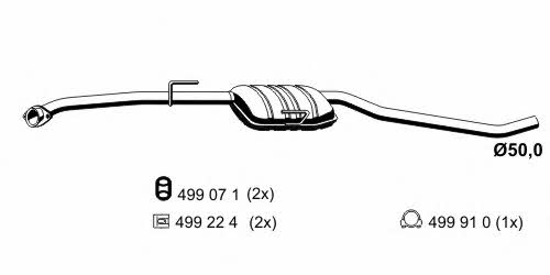 Ernst 024211 Central silencer 024211