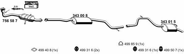  030098 Exhaust system 030098