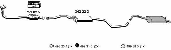 Ernst 030135 Exhaust system 030135