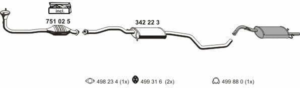 Ernst 030138 Exhaust system 030138